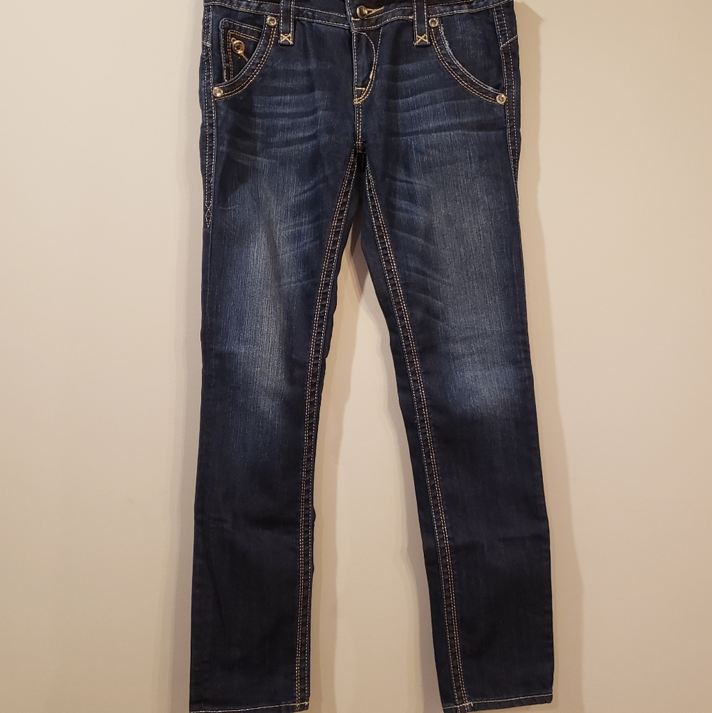 Embossed/Embroidered  Rock Revival Jeans